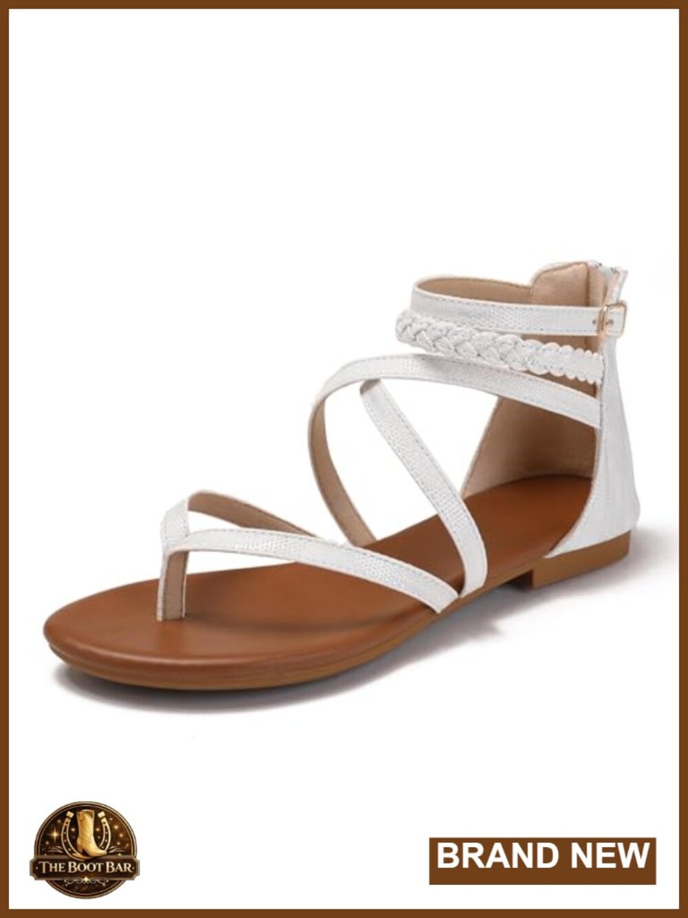 Strappy Flat Sandals Gladiator Open Toe Crossover Dressy Fisherman Thong